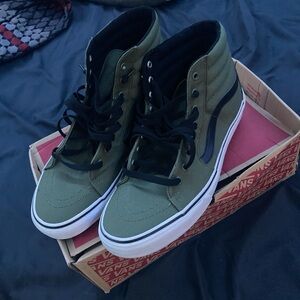 Vans Green High-Top Sneakers